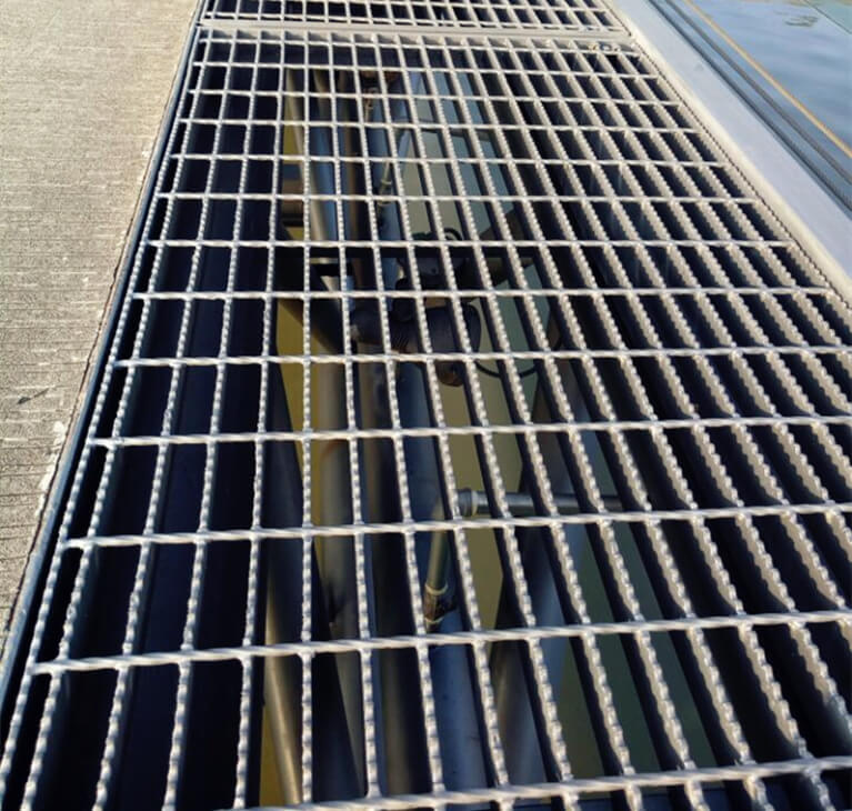 Crossed Metal Grate