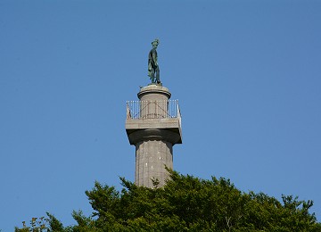 Top of the Marquess of Anglesey's column in summer