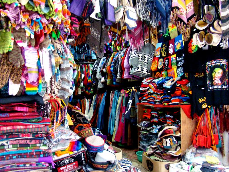 Kasol Market Clothes -  Souvenirs From India