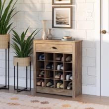 Entryway Shoe Storage Cabinet with 16 Cubbies