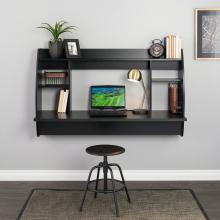 Wide Floating Desk, Black