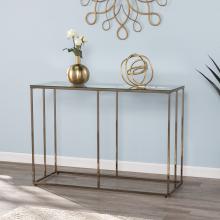 Nicholance Contemporary Glass-Top Console Table