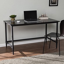 Lawrenny Reclaimed Wood Desk - Black