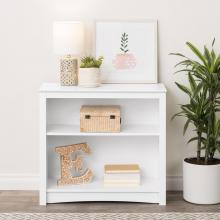 2-shelf Bookcase, White