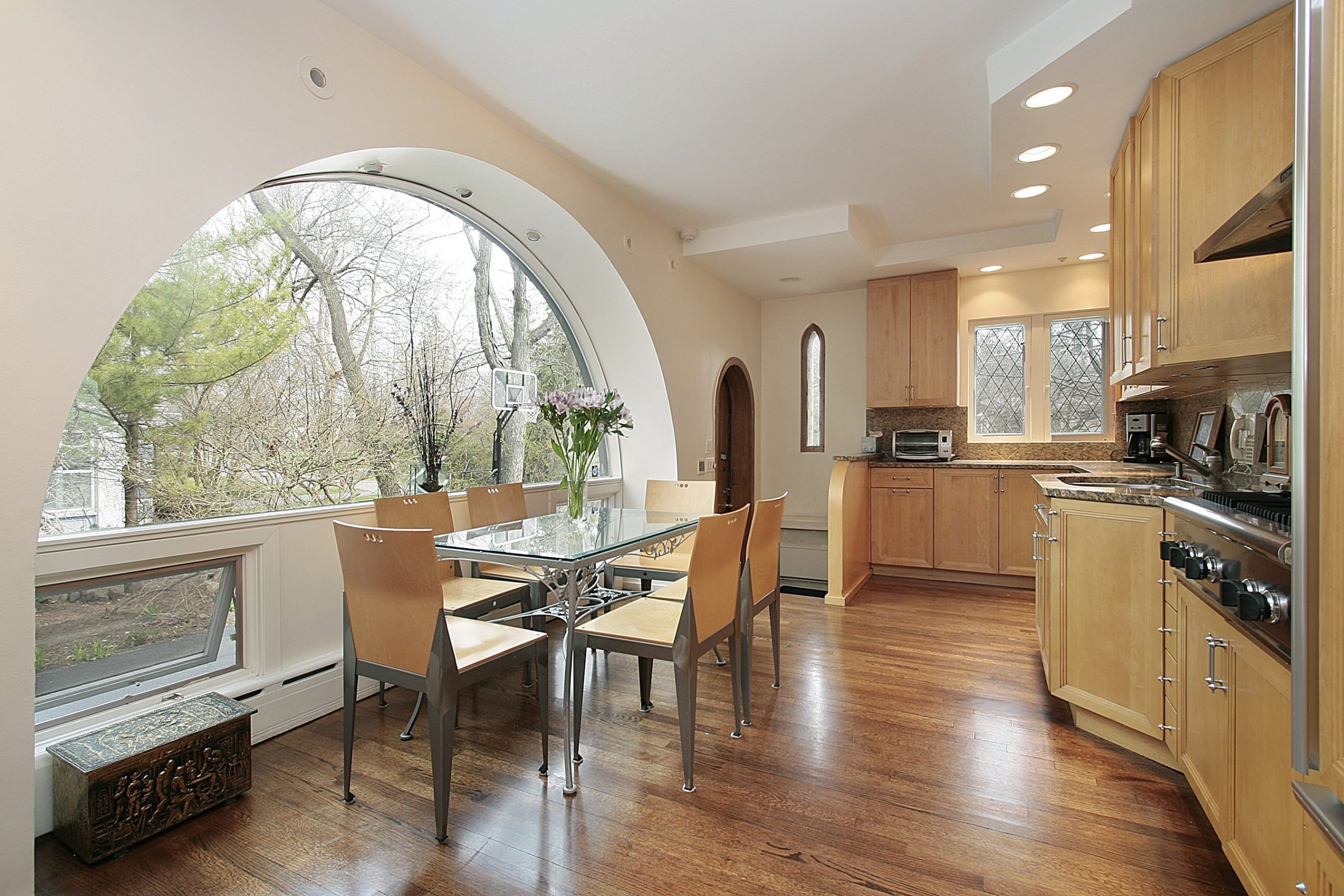 kitchen open arch design