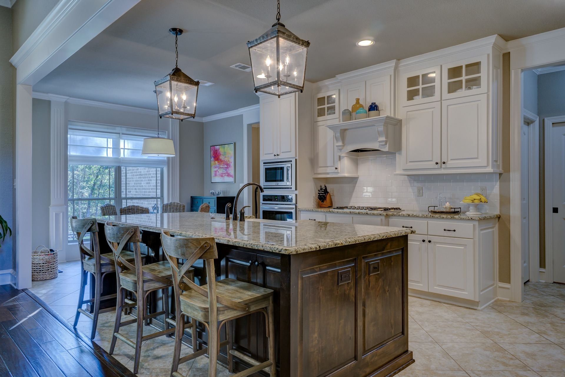 wooden arch design for open kitchens