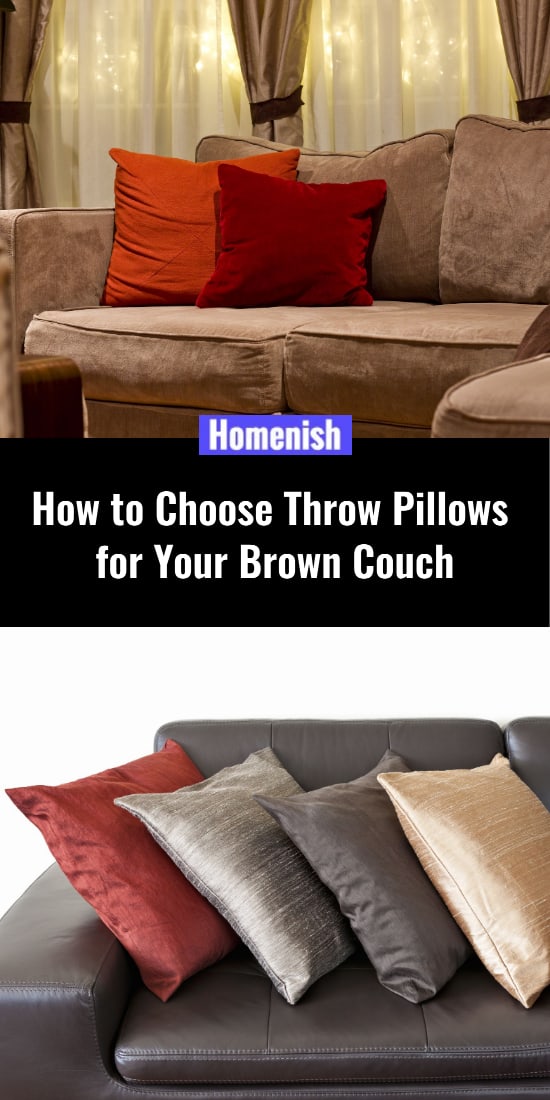 How to Choose Throw Pillows for Your Brown Couch