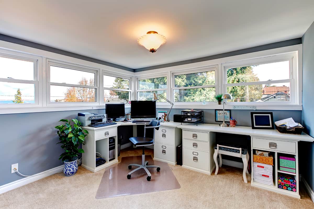 Bright and Airy Office Layout