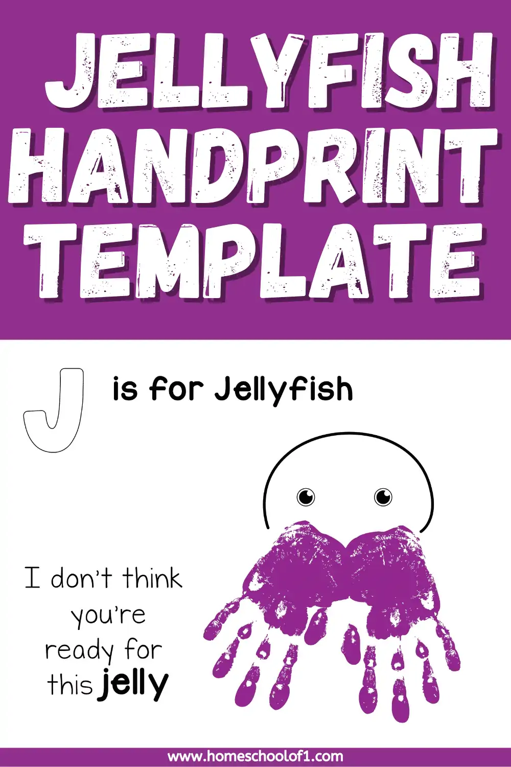 j is for jellyfish handprint template