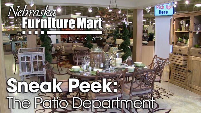 Nebraska Furniture Mart Texas Patio Department