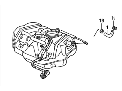 Honda Accord Fuel Tank - 17500-SDA-A04