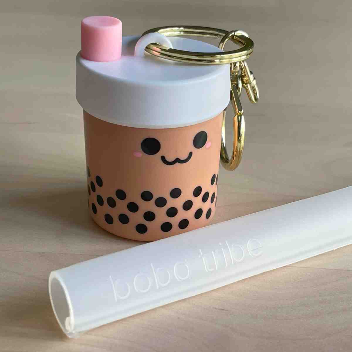 Ziplock silicone boba straw reusable