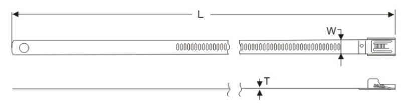 stainless steel cable ties 304 316