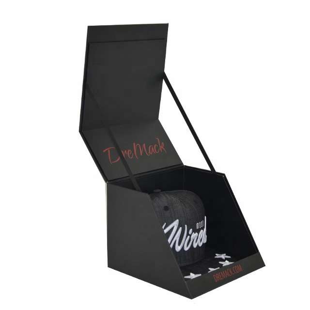 Printed baseball cap box Hat boxes Monument logo five panel hat gift boxes -www.hoocing.com