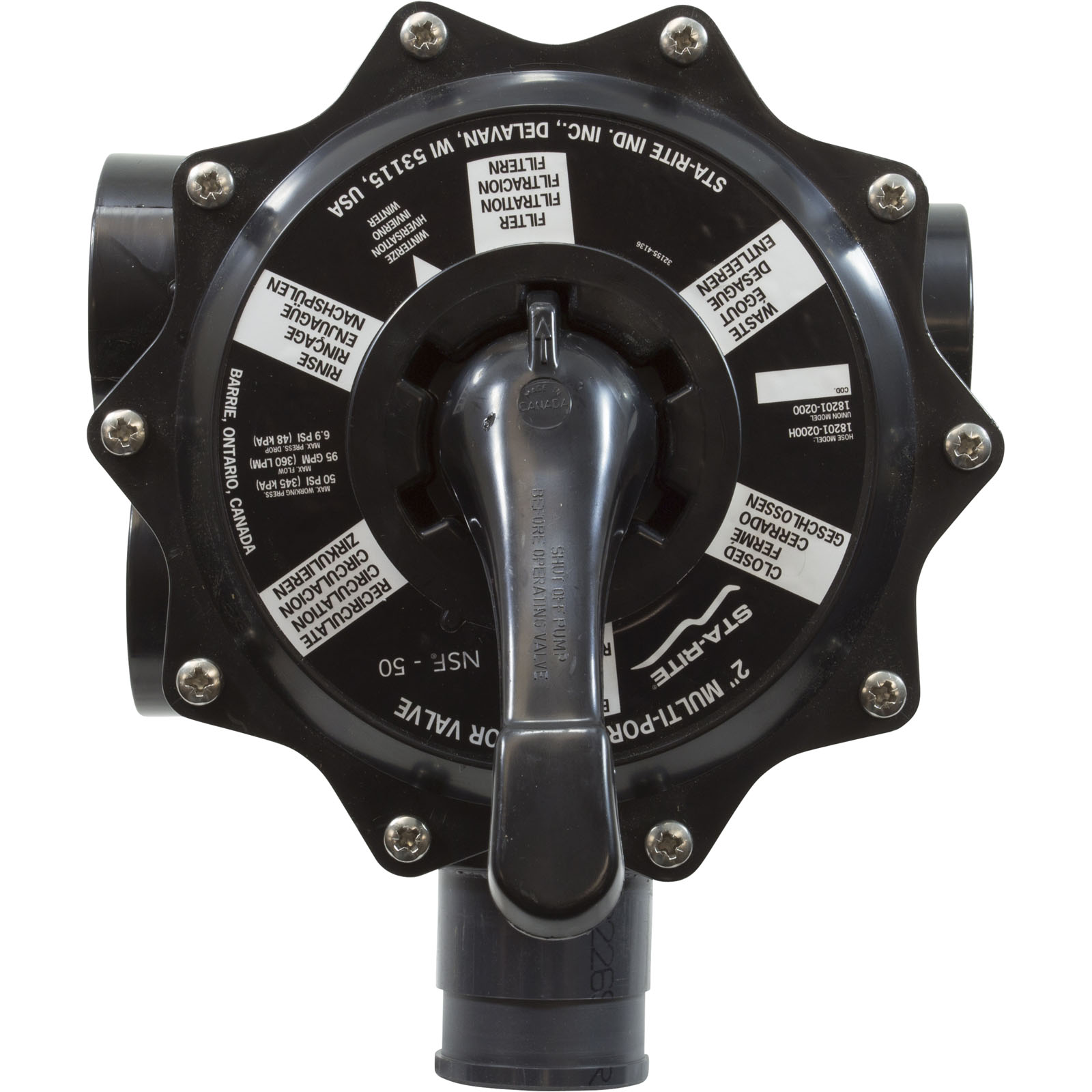 Sta-rite Multiport Valve Diagram