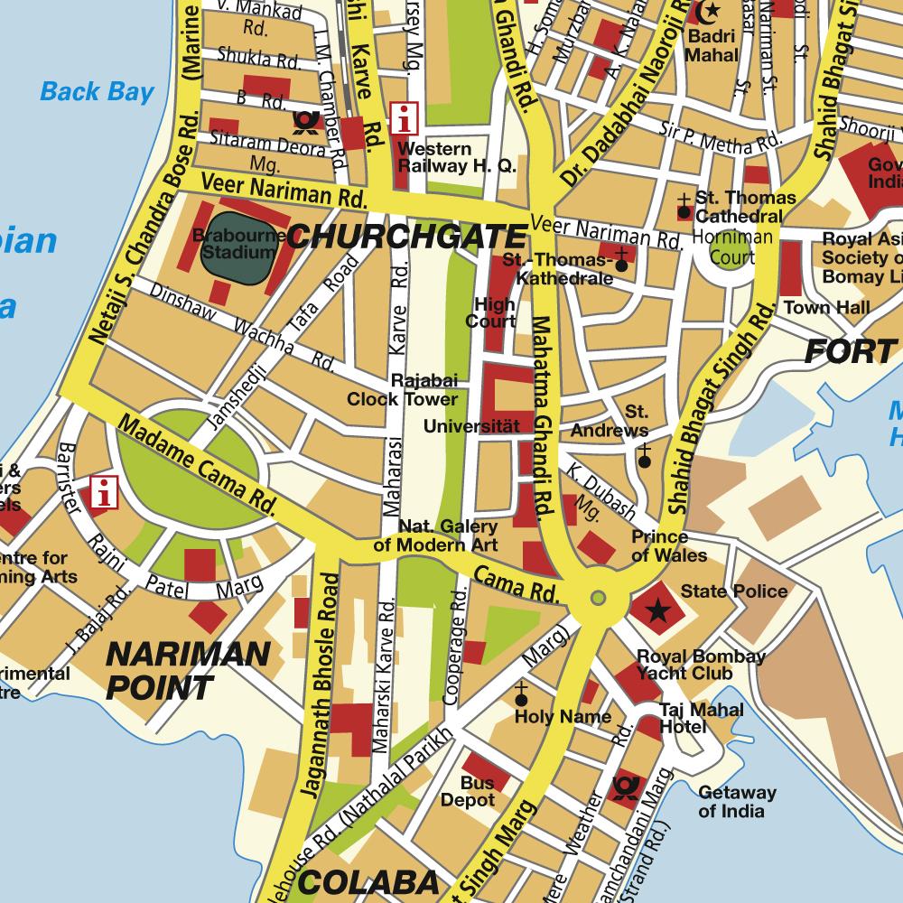 Map Mumbai - Gateway of India, Maharashtra, India. Maps and directions ...