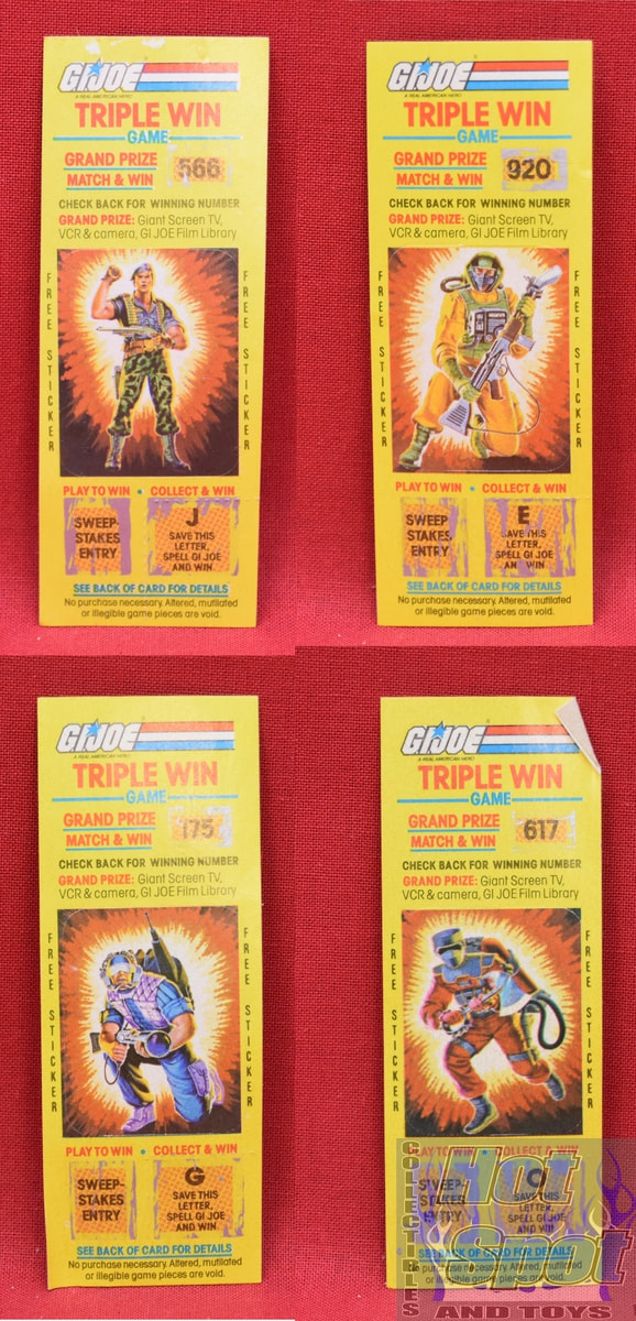 Hot Spot Collectibles and Toys - 1985 Triple Win Stickers