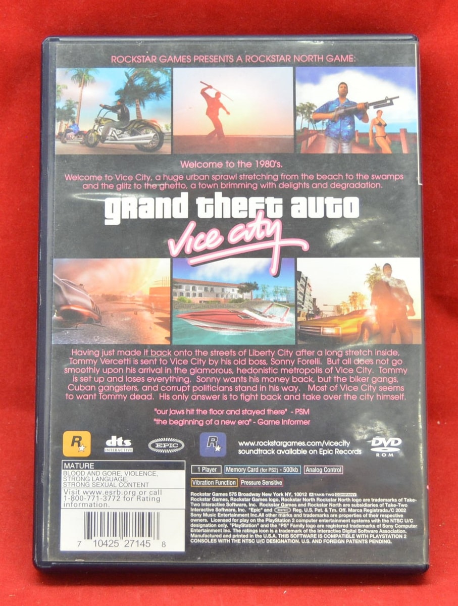 Hot Spot Collectibles and Toys - Grand Theft Auto Vice City Game