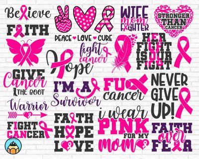 Breast Cancer SVG Bundle