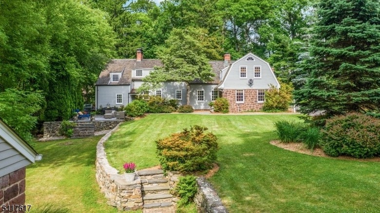 Large colonial house exterior