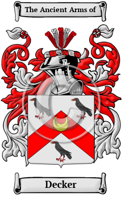 Decker Family Crest Download (JPG) Heritage Series - 600 DPI