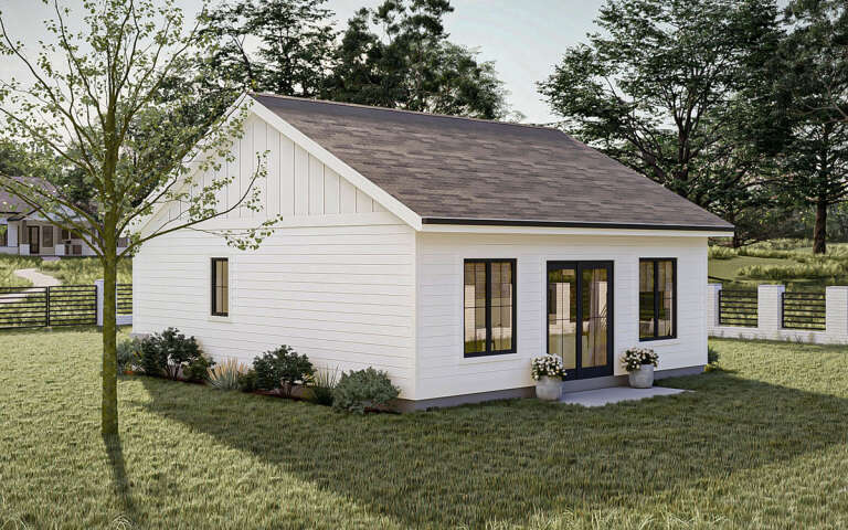 Cottage Plan: 651 Square Feet, 1 Bedroom, 1 Bathroom - 963-00867