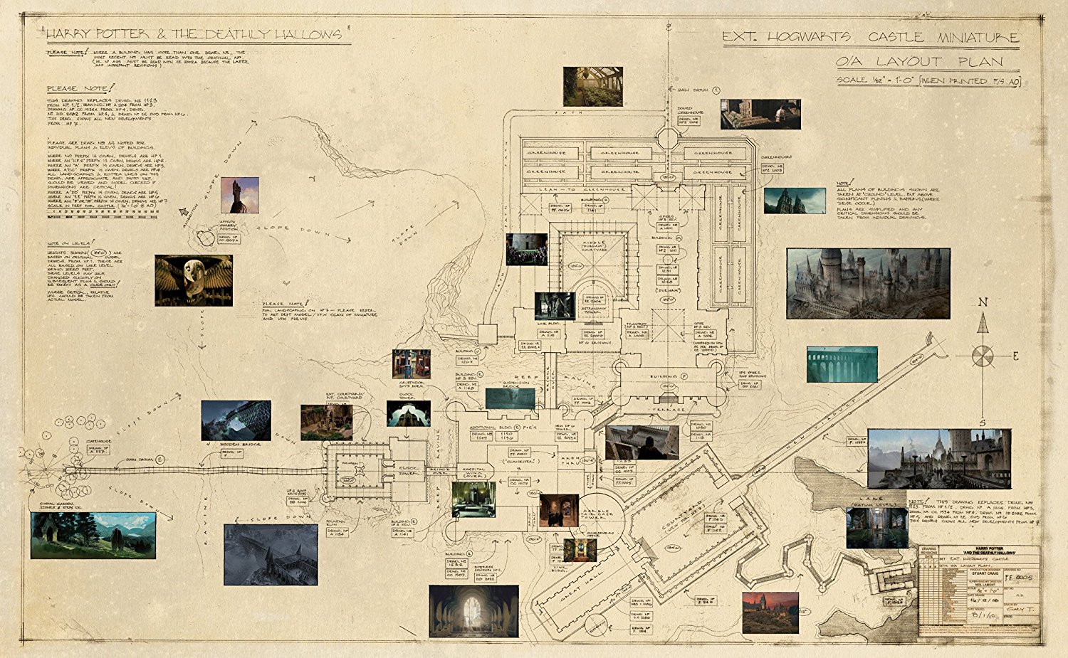 Official Hogwarts Blueprints