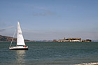 Alcatraz & Sailboat photo thumbnail