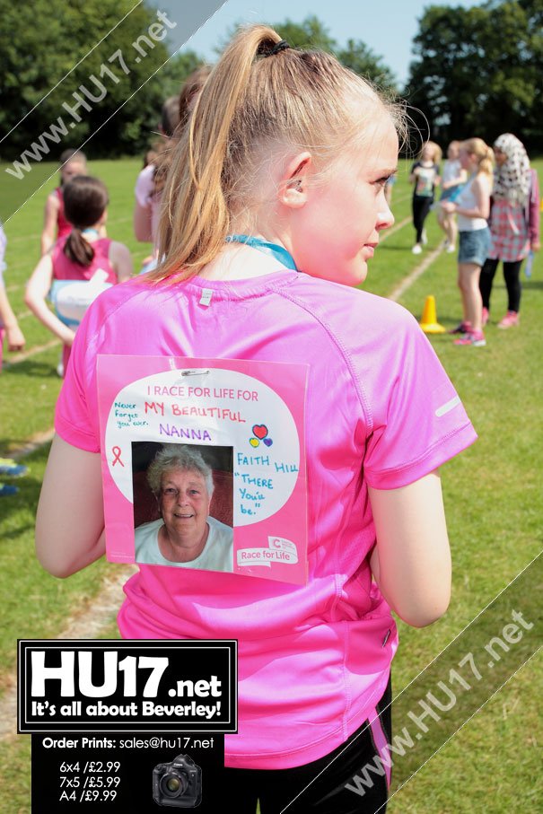 Beverley High School Participate in Race for Life