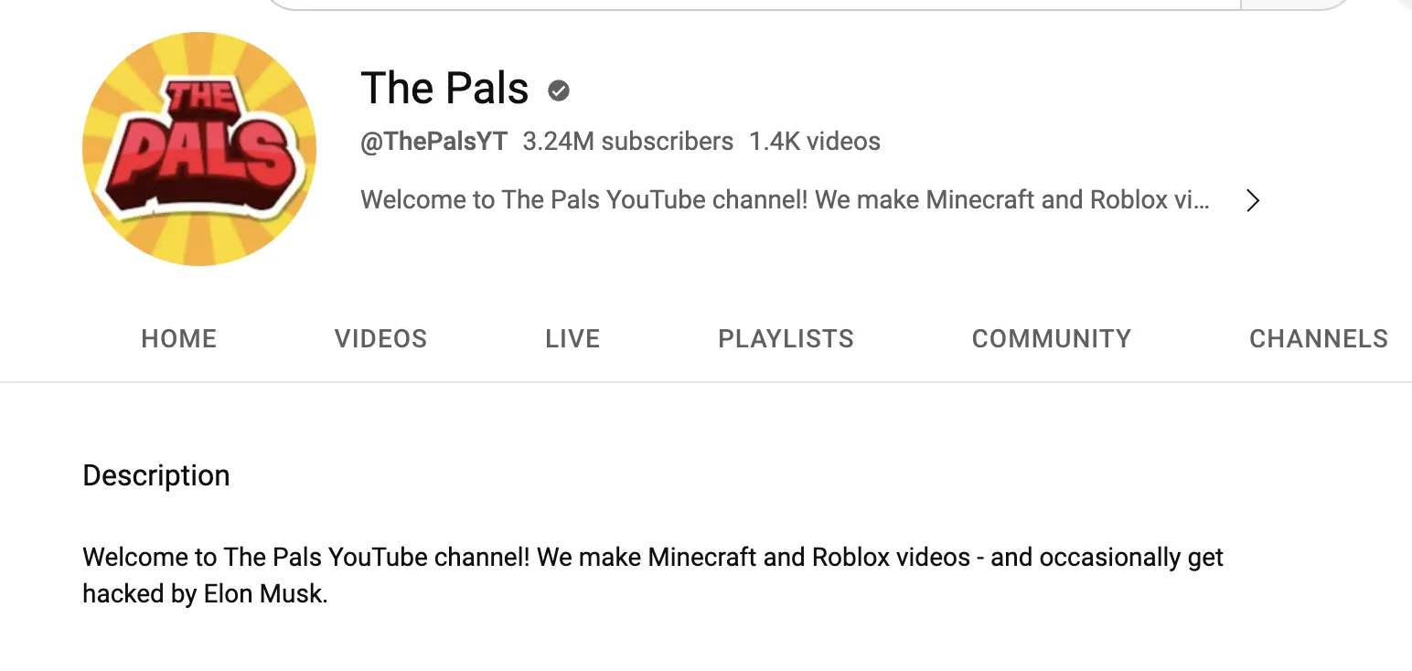 youtube description, the pals