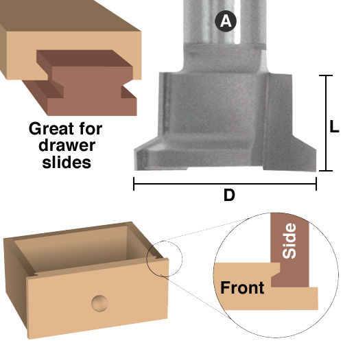 Drawer Lock  Reversible 1/2