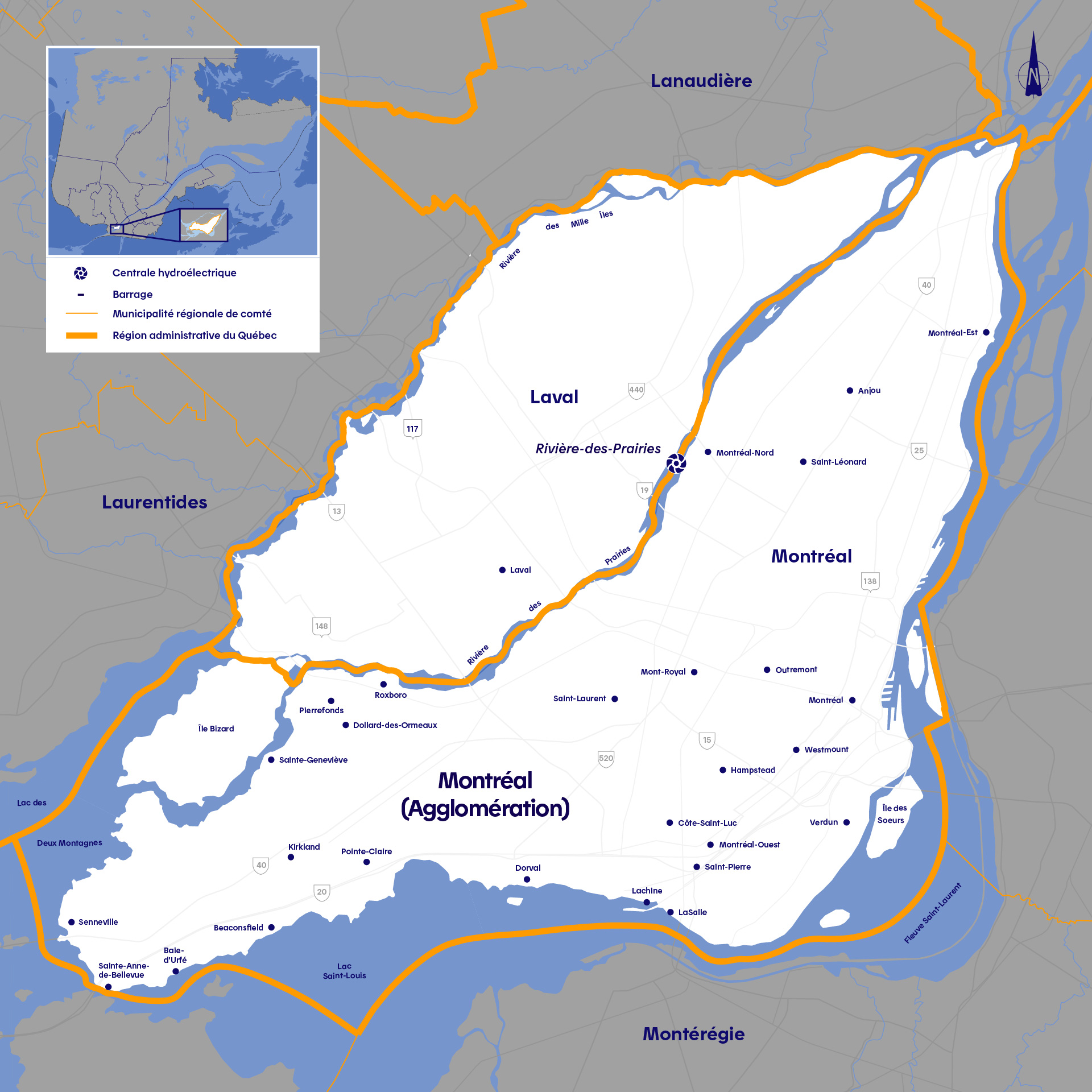 Hydro‑Québec | Gestion hydrique spécifique à Montréal et Laval