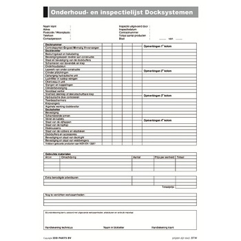 Inspection notebook levellers | IDD-Parts spare parts for overhead ...