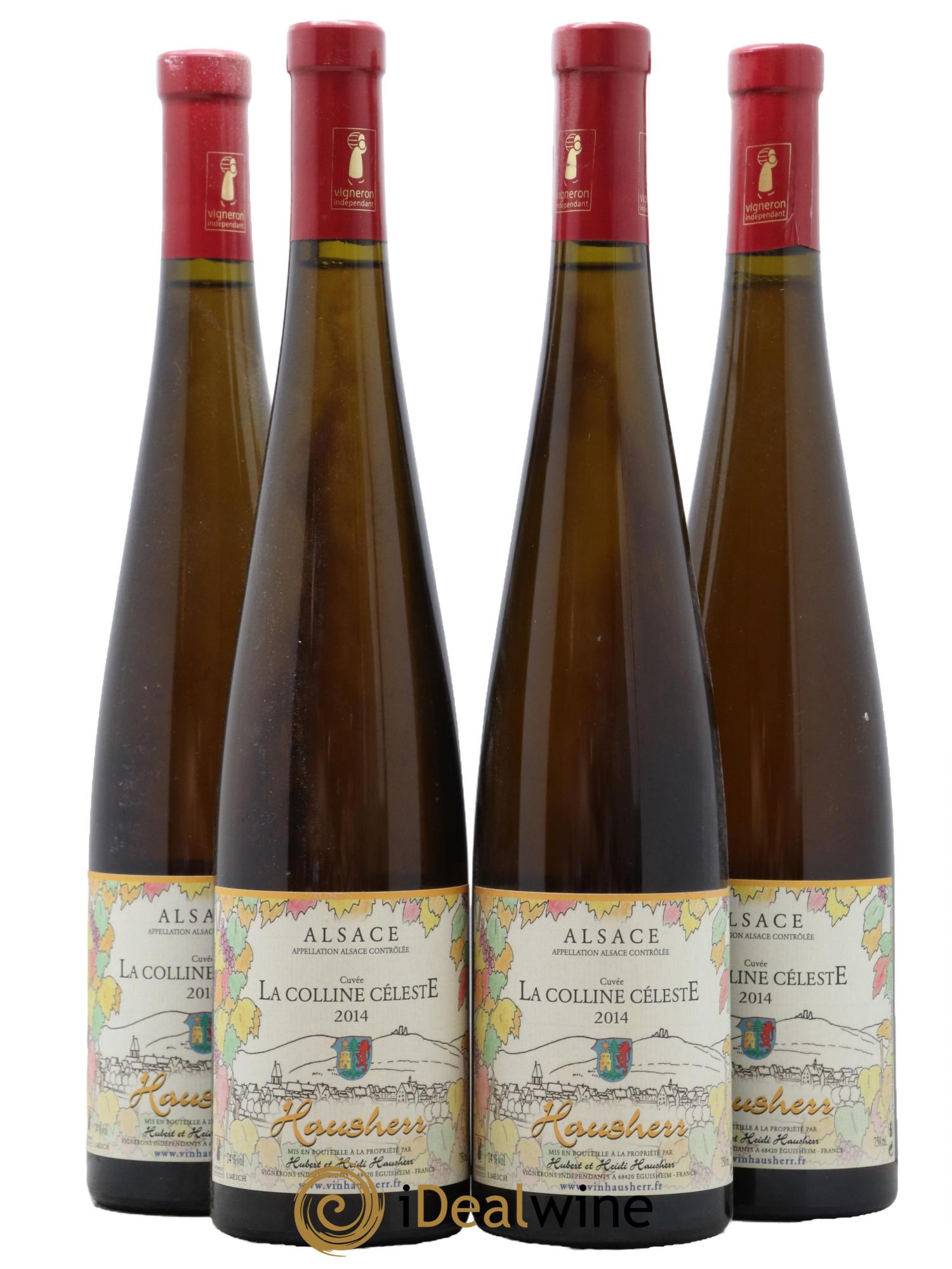 Alsace La Colline Celeste Hubert Et Heidi Hausherr 2014 - Lot of 4 bottles - 0