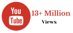 13 Plus Million views on YouTube Channel