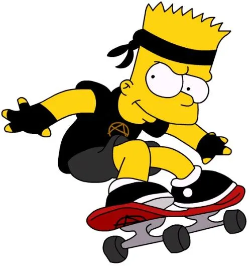 My Bad Self Rocking My Skateboard!!!!!!!! Photos from Bart Simpson ...