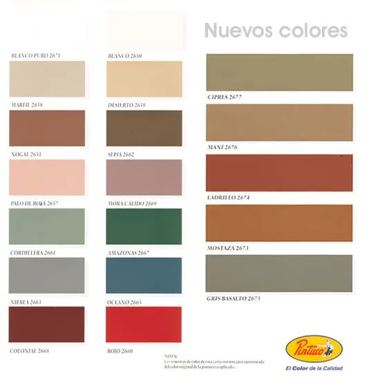 CARTA DE COLORES VINILTEX - Imagui