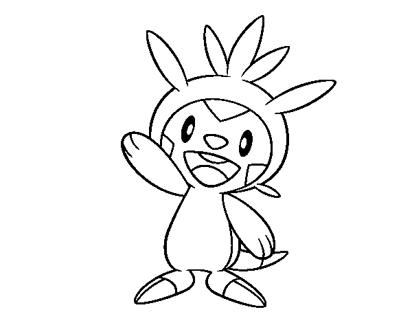 Dibujo de Chespin saludando para Colorear - Dibujos.net