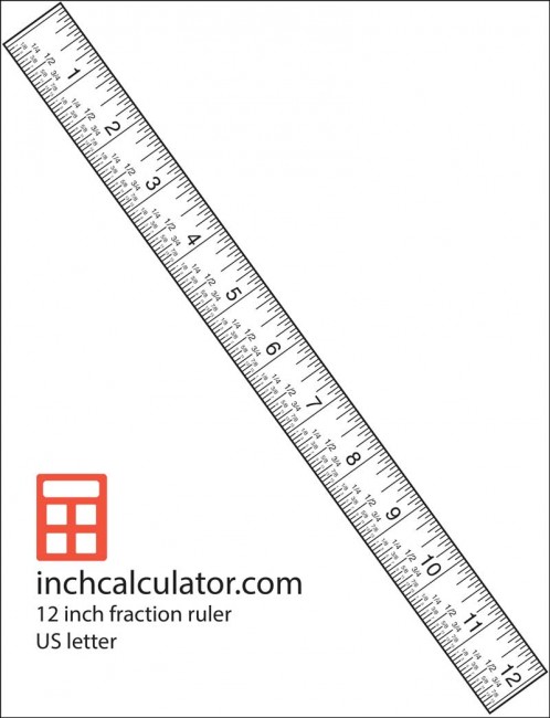 Printable Ruler With Fractions