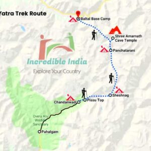 Pahalgam to Amarnath Distance