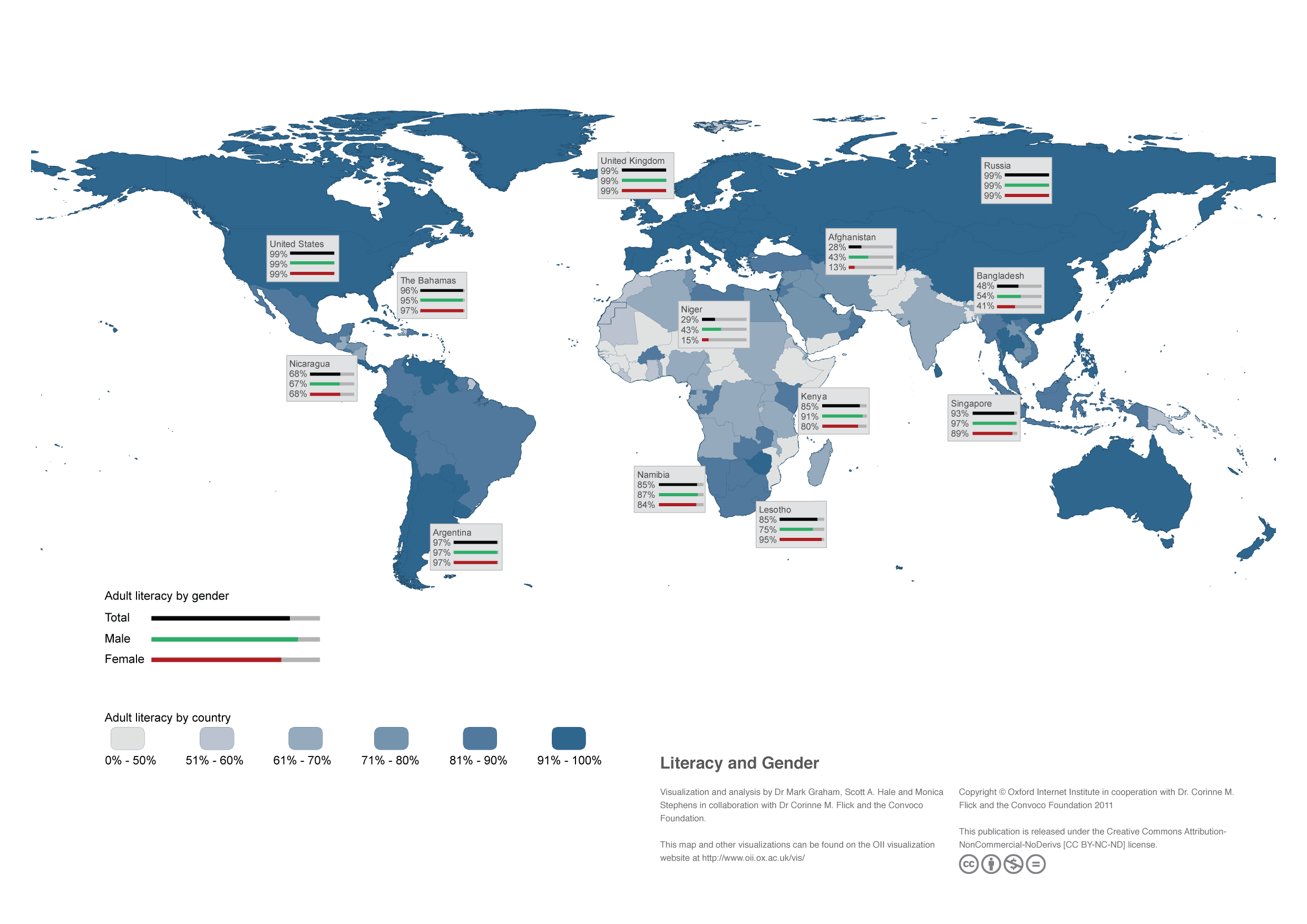 World Literacy Rate Map