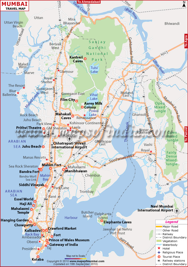 Mumbai Map, Map of Mumbai India, India Maps, Maps India, Maps of India ...