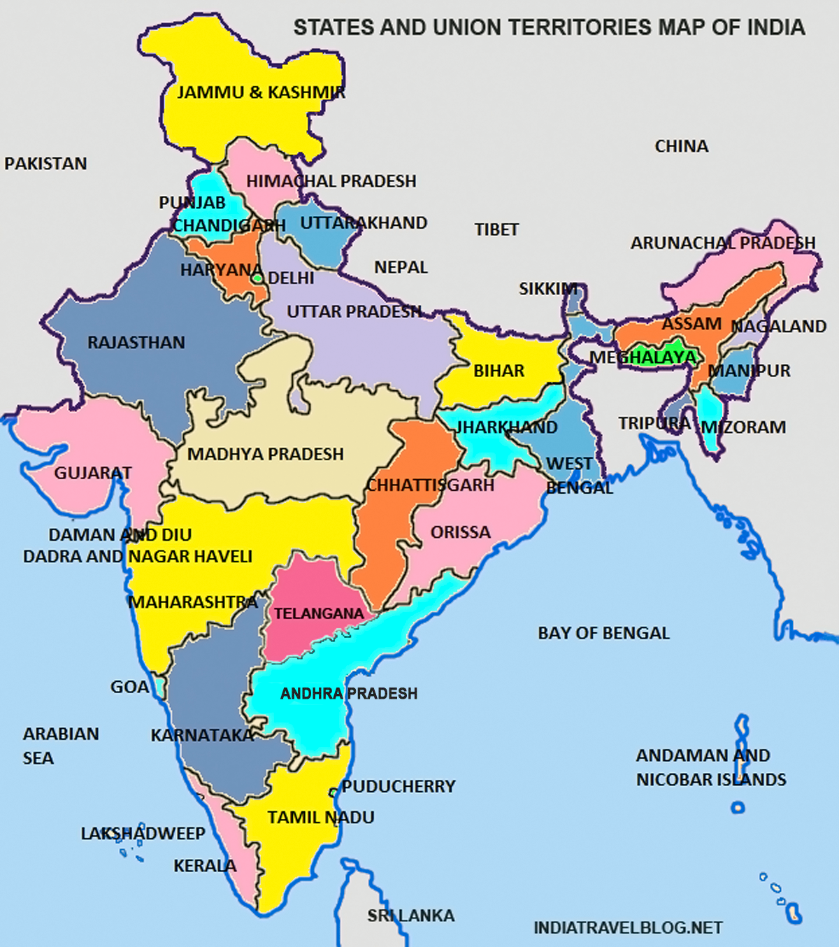 States And Territories Of India Map Stock Photography Transparent Png ...