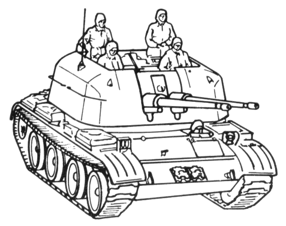 ZSU-57-2 57mm Self-Propelled Anti-aircraft Gun