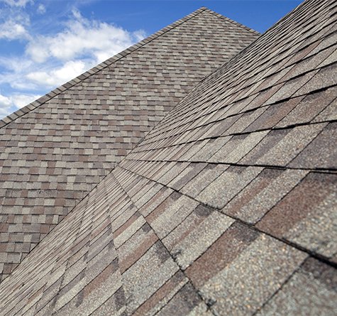 A grey asphalt roof installed in Wisconsin 