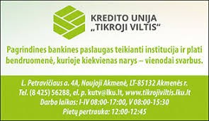 Tikroji viltis, kredito unija