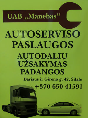 Manebas, autoservisas, UAB