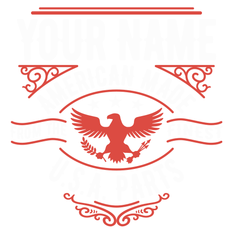 personalized U.S.A. Parts design