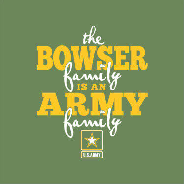 Military Green Army Family Personalized default 