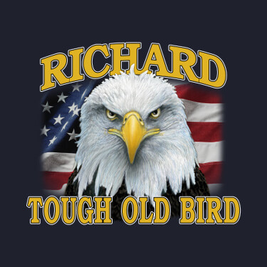 Navy Patriotic Tough Old Bird Personalized default 